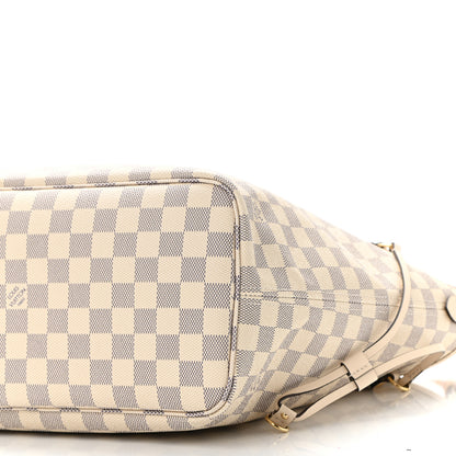 Louis Vuitton Damier Azur Braided Neverfull MM Pink 10 of 10