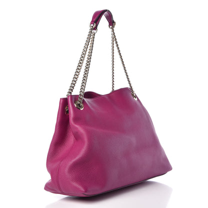 Gucci Cellarius Calfskin Medium Soho Chain Shoulder Bag Bright Bouganville 2 of 11
