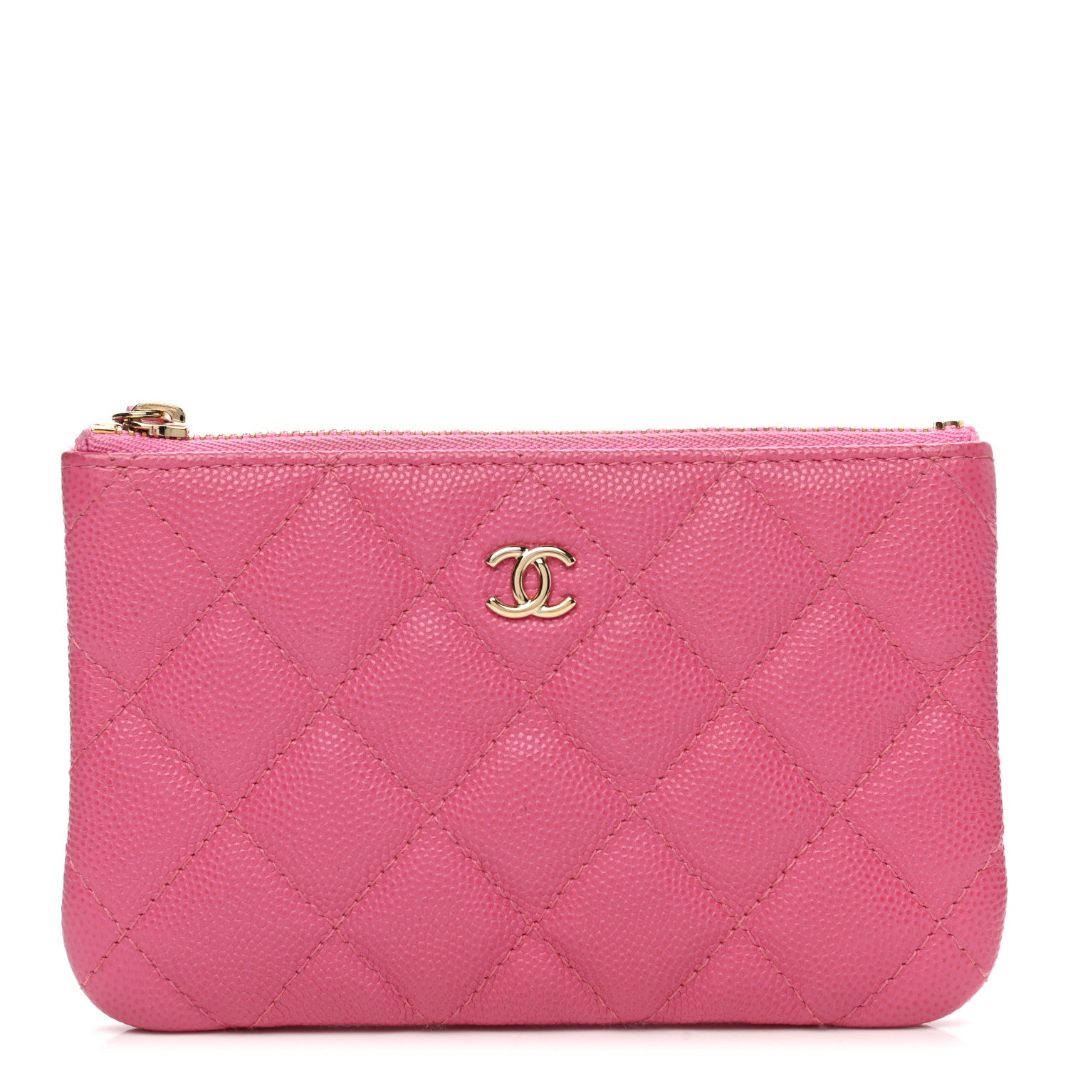 Chanel Caviar Quilted Small Cosmetic Case Pink 1 of 8