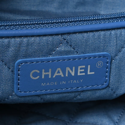 Chanel Denim Quilted Small Chanel 22 Blue 7 of 11