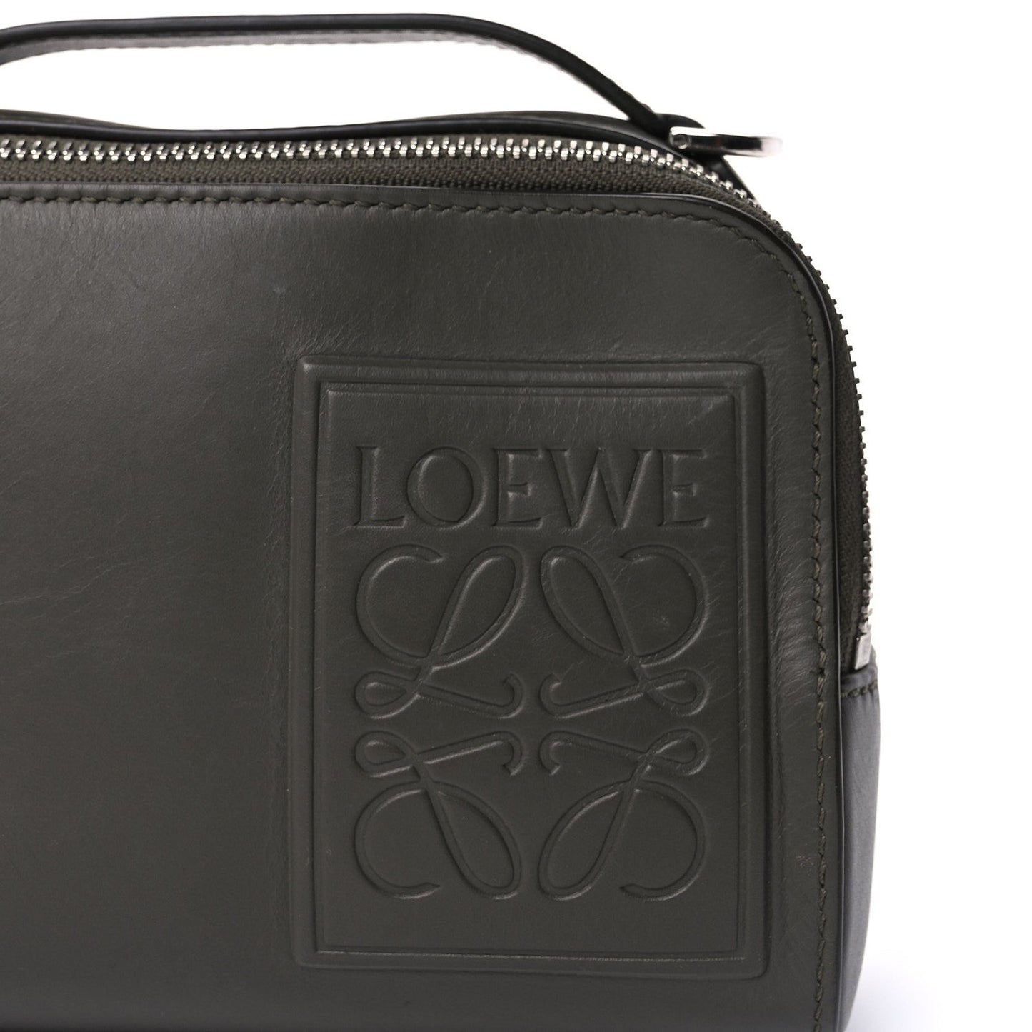 Satin Calfskin Mini Camera Bag Olive Green