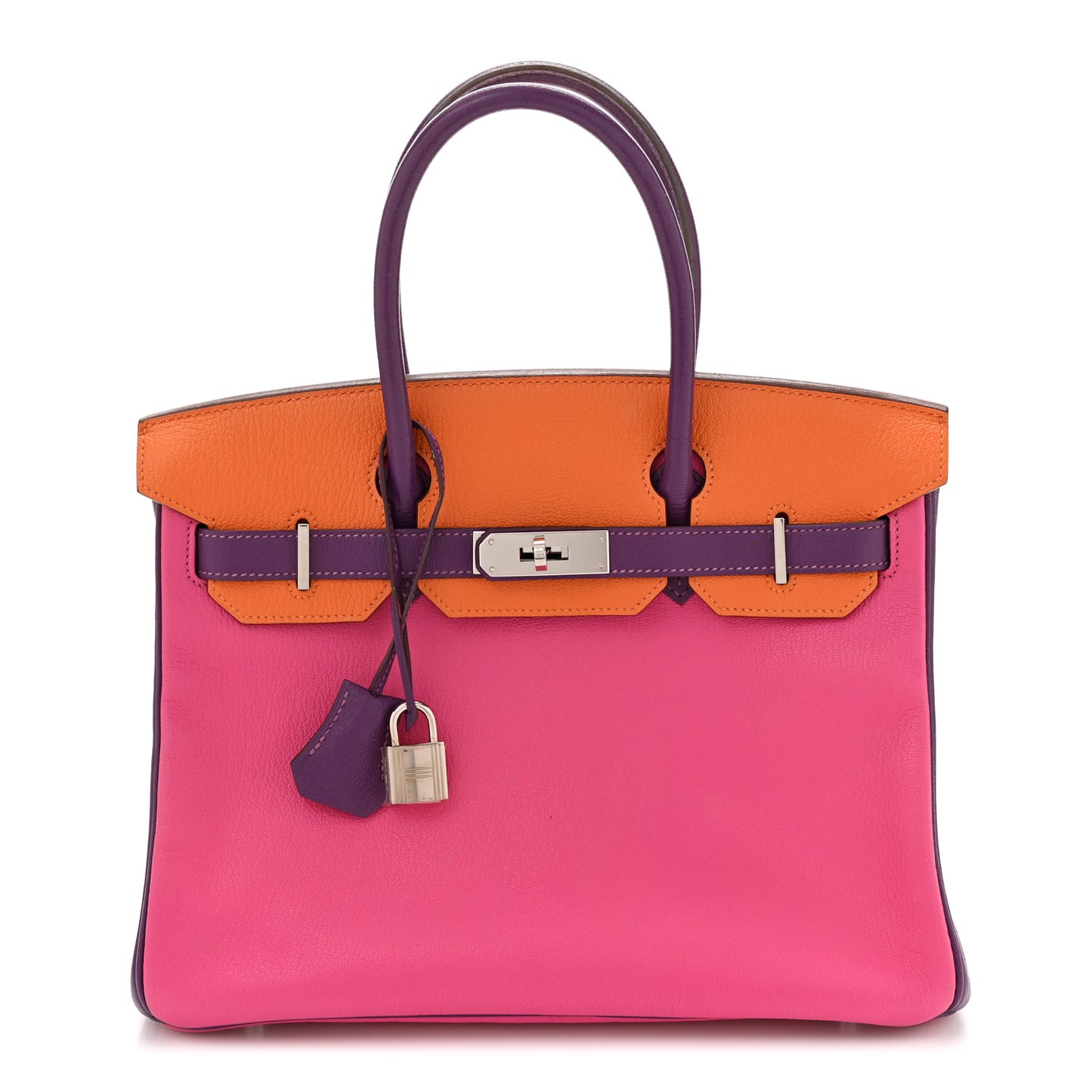 Chevre Horseshoe Birkin 30 Rose Shocking Violet Orange