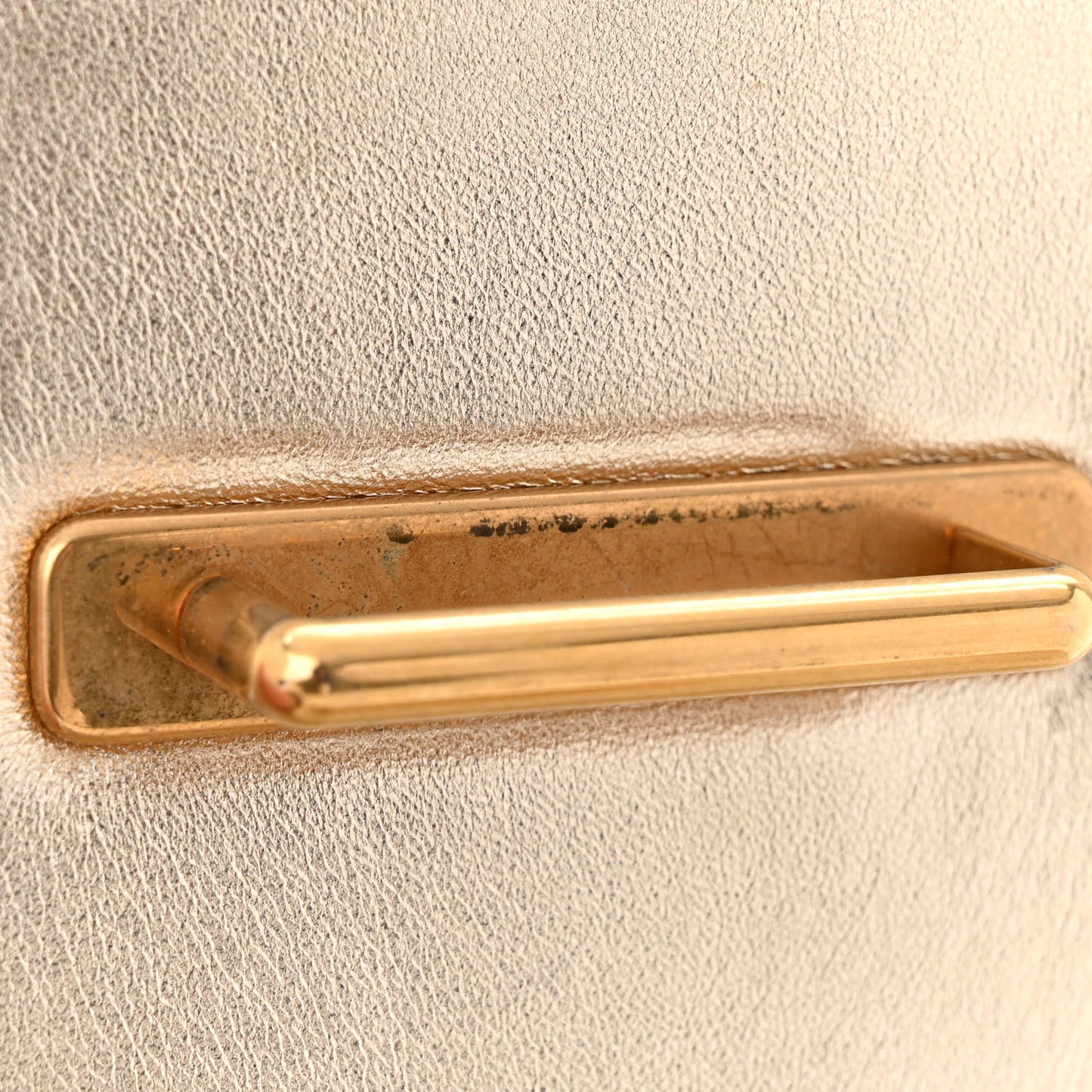 Metallic Nappa Impunture Embellished Cahier Bag Pirite