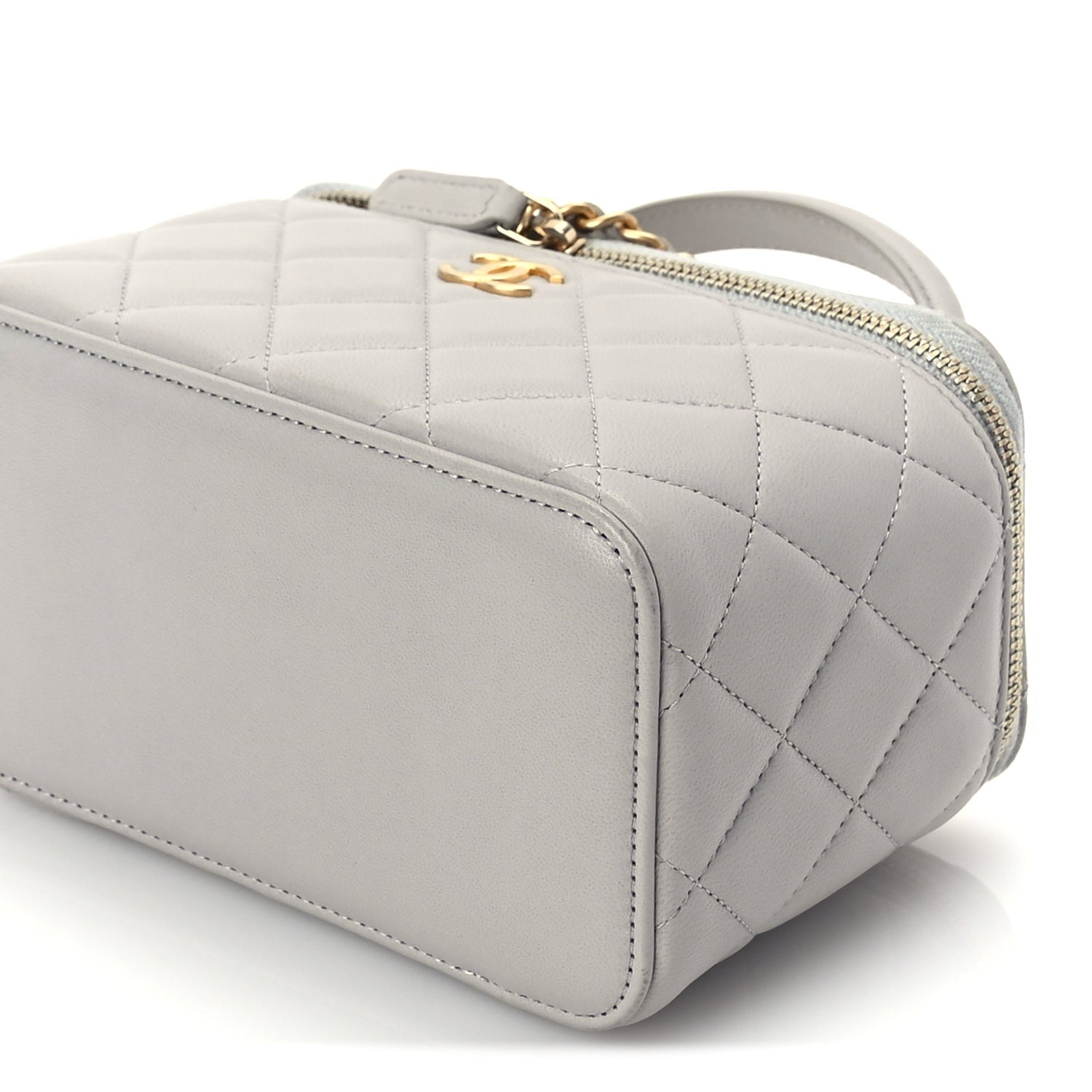 Chanel Lambskin Quilted Small Top Handle Vanity Case With Chain 9 of 9