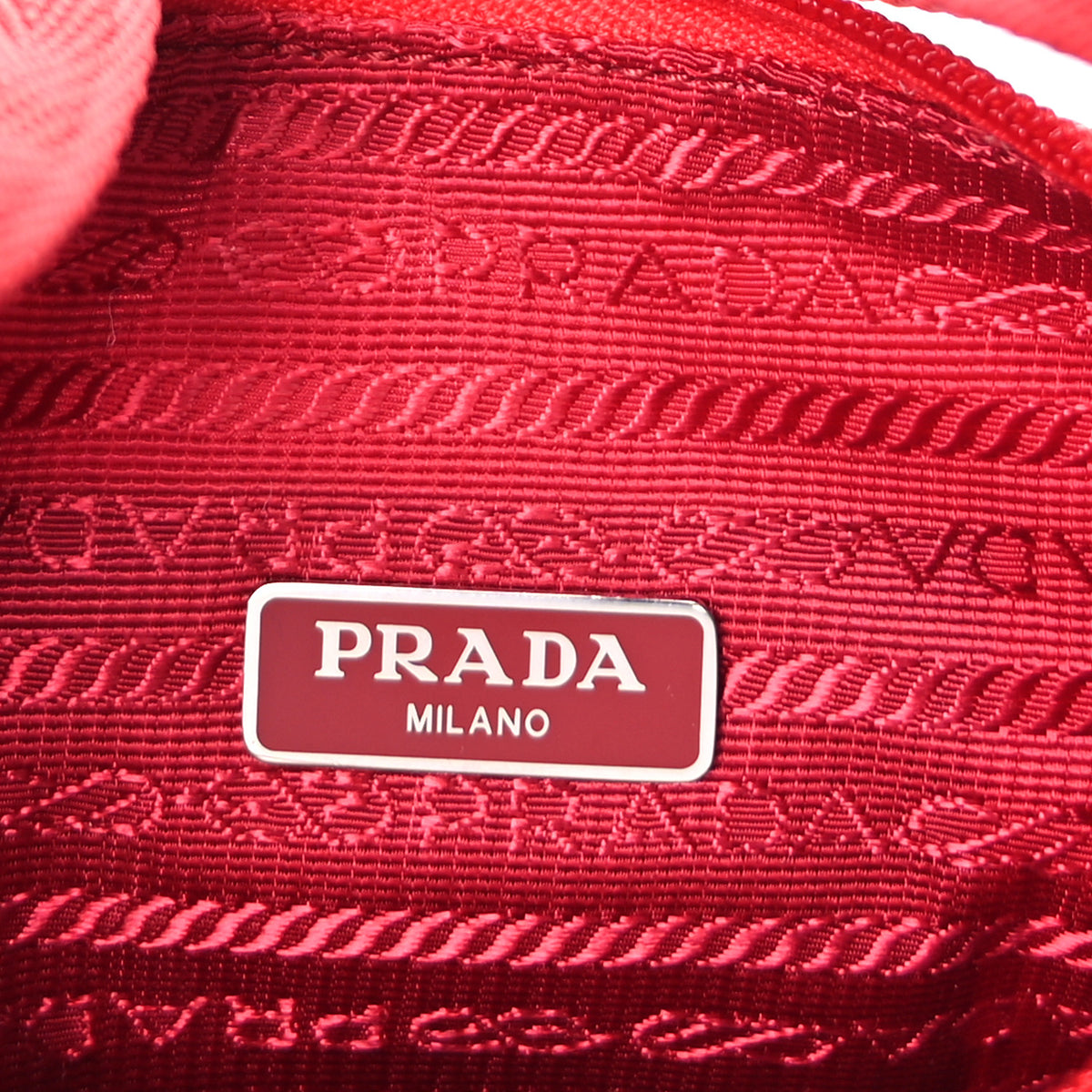 Tessuto Nylon Mini Re-Edition 2000 Bag Rosso