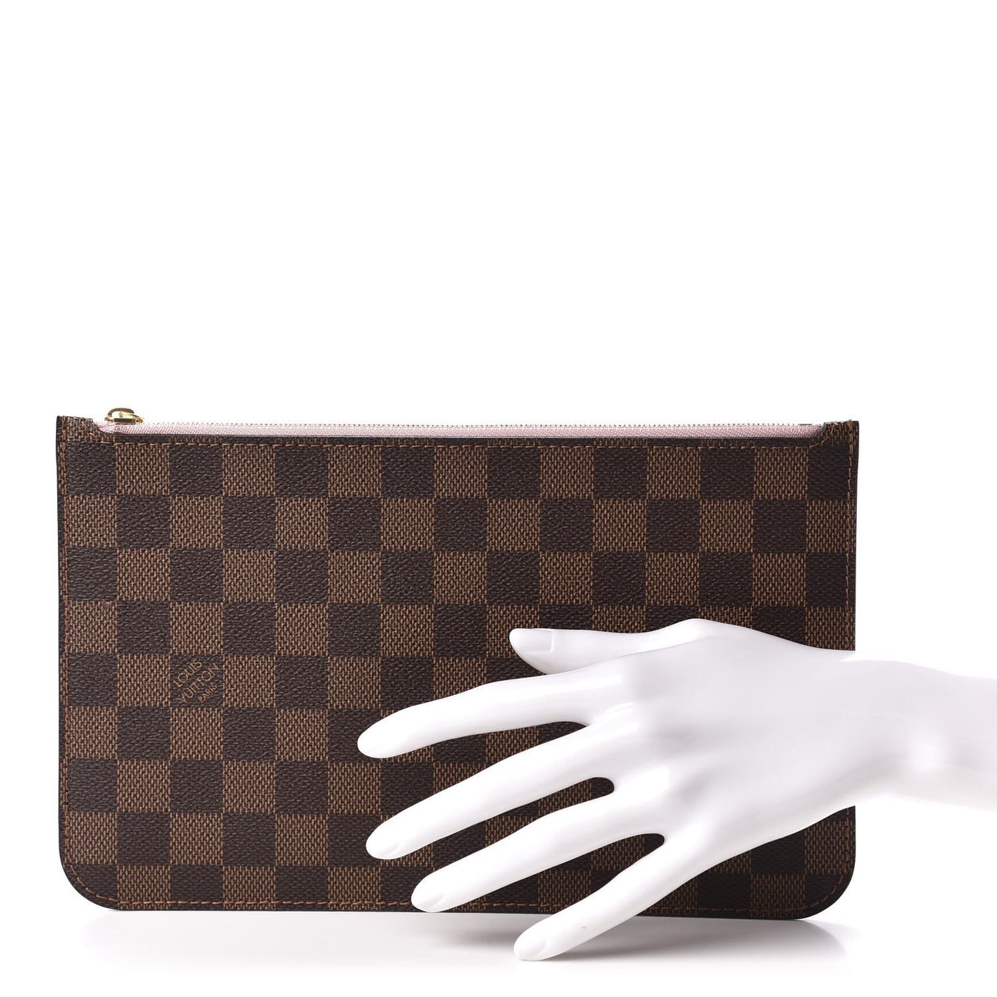 Damier Ebene Neverfull MM GM Pochette Rose Ballerine