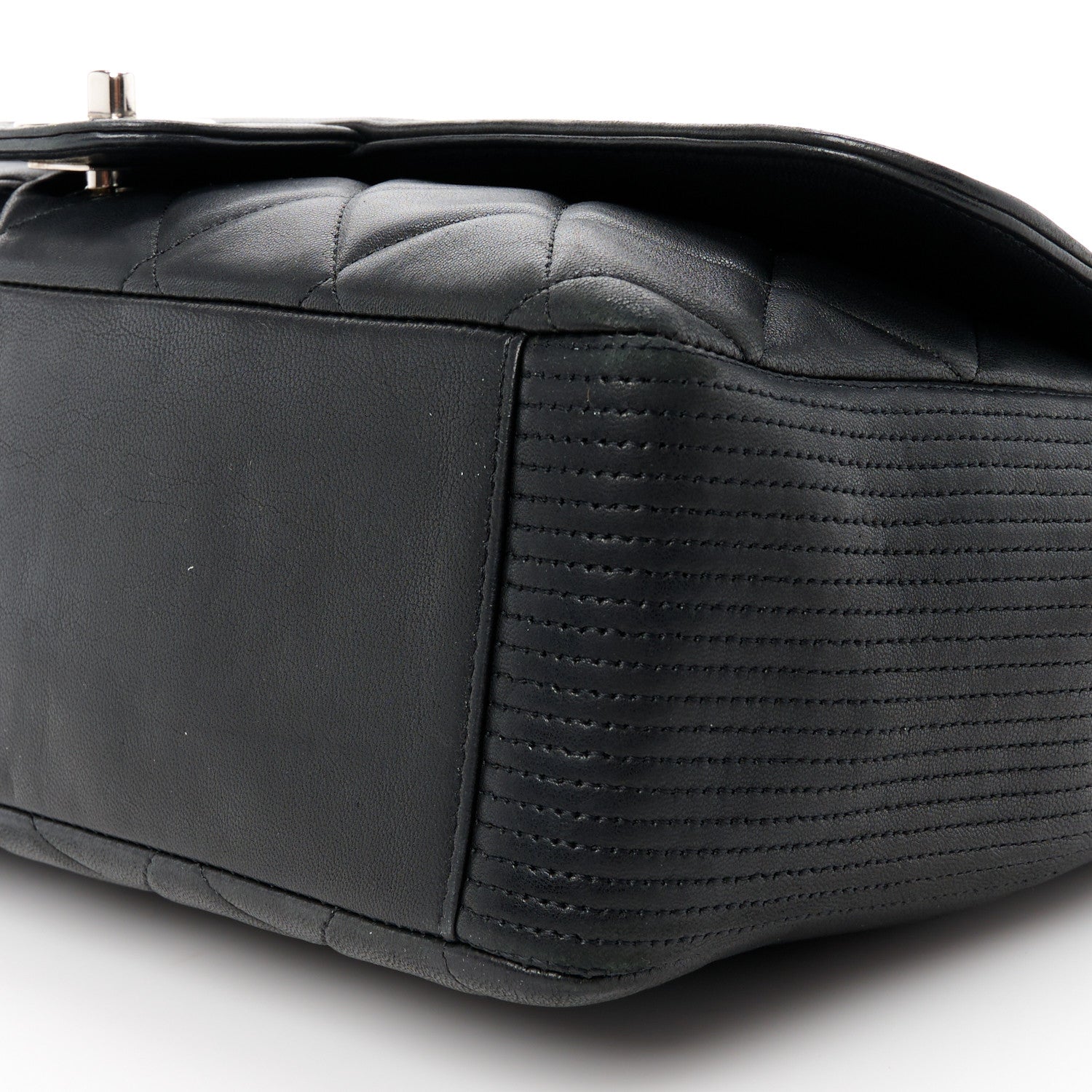 Chanel Lambskin Quilted Large Coco Rider Flap Black 11 of 11