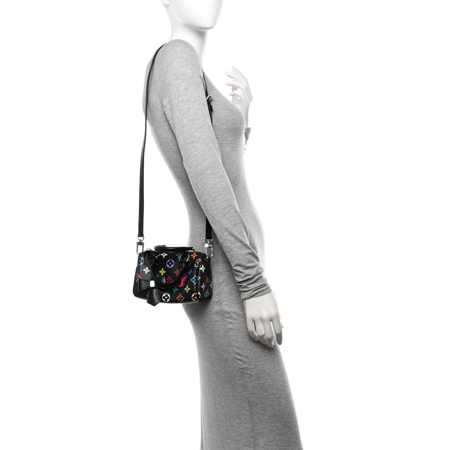 LV X TM Monogram Multicolor Nano Speedy Black