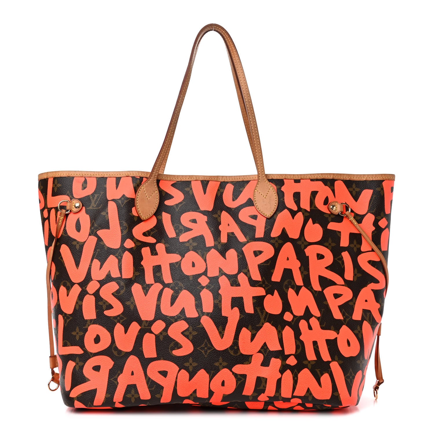 Louis Vuitton Monogram Graffiti Neverfull GM Orange 1 of 9