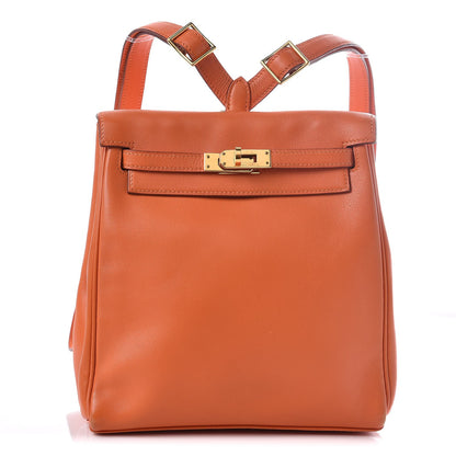 Hermes Swift Kelly Ado 20 PM Backpack Orange 1 of 11