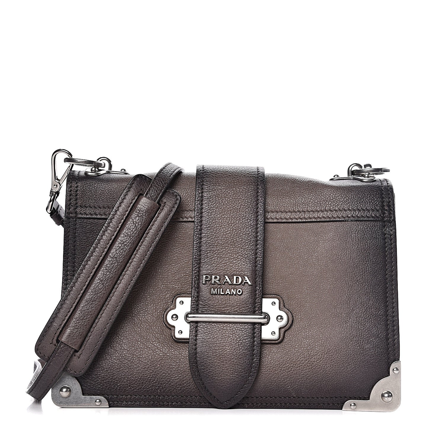 Glace Calfskin Sfumata Cahier Bag Argilla Astrale