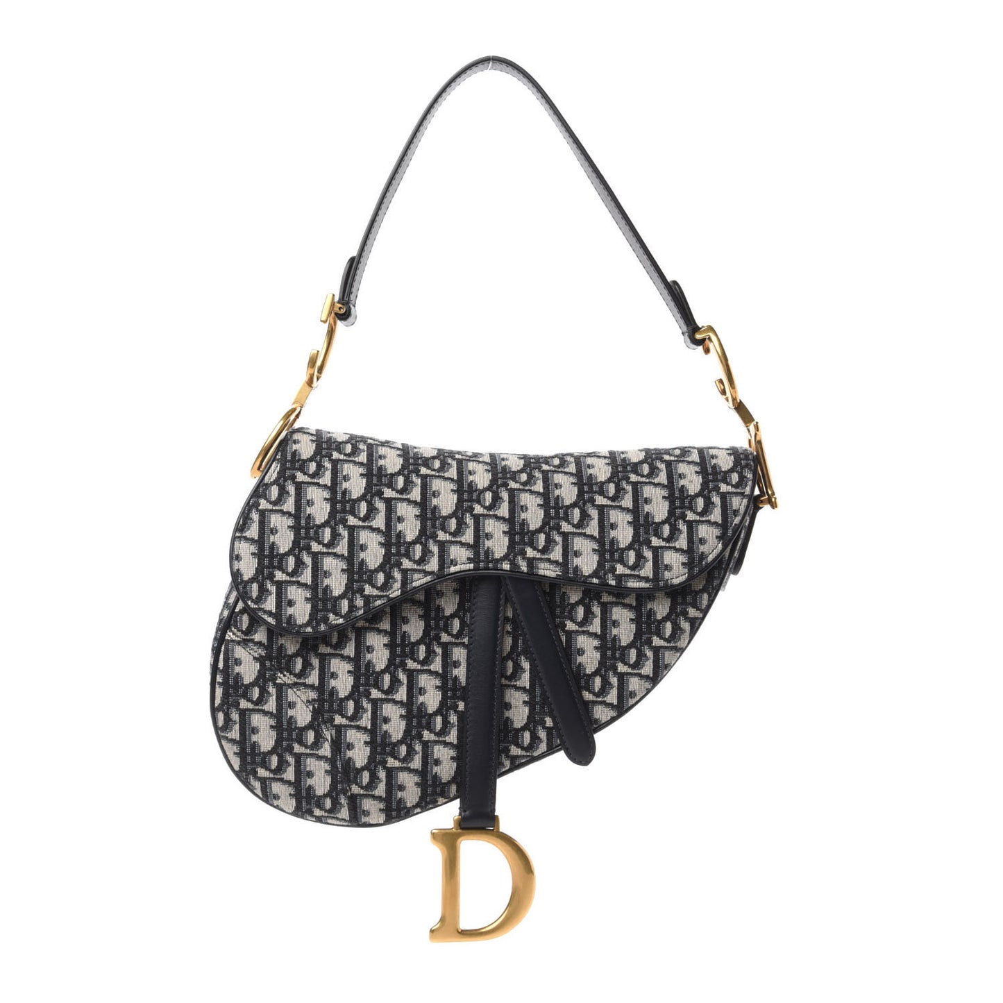 Oblique Saddle Bag Blue