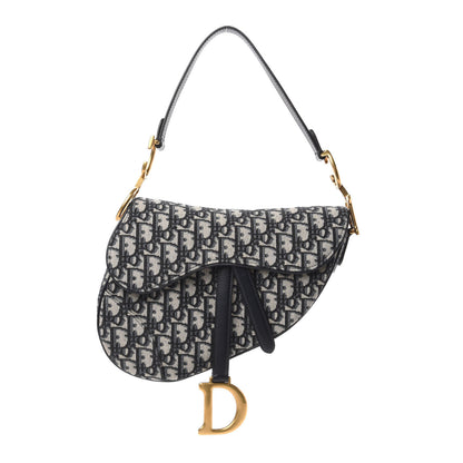 Christian Dior Oblique Saddle Bag Blue 1 of 11