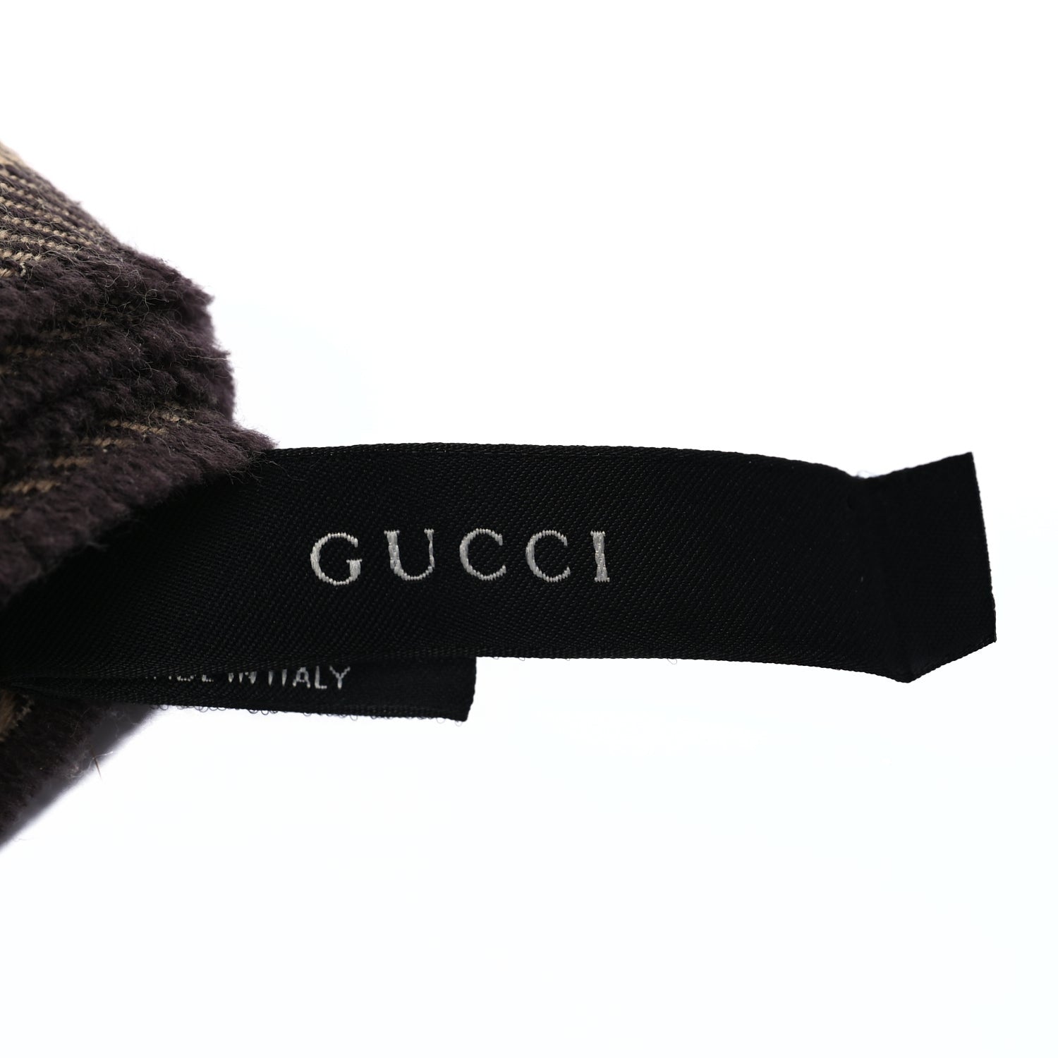 Gucci Wool Silk GG Monogram GGNat Scarf Brown 3 of 3