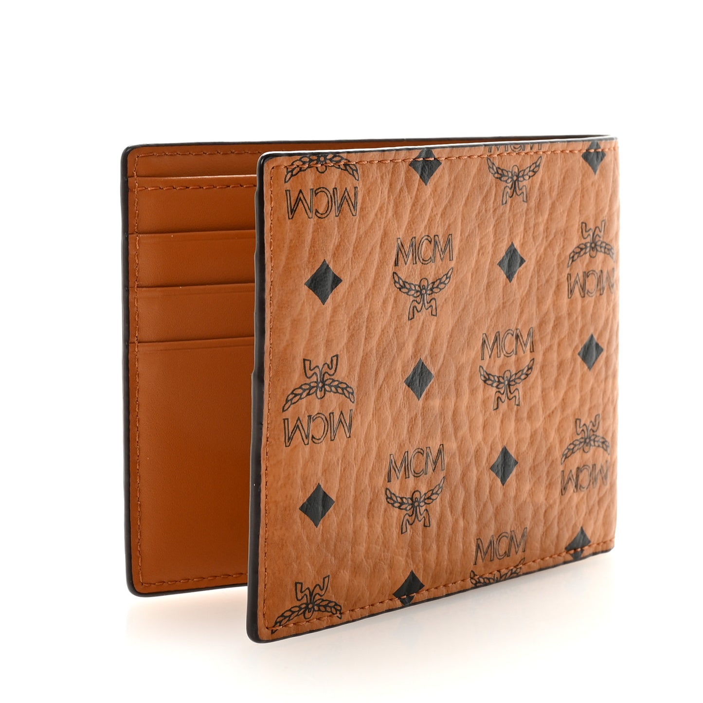 Visetos Small Flap Wallet Cognac