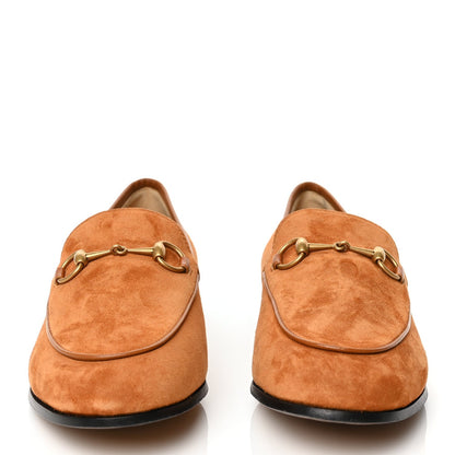 Gucci Suede Cachemire Malaga Kid Womens Jordaan Loafers 38 Blondie Cognac 3 of 12