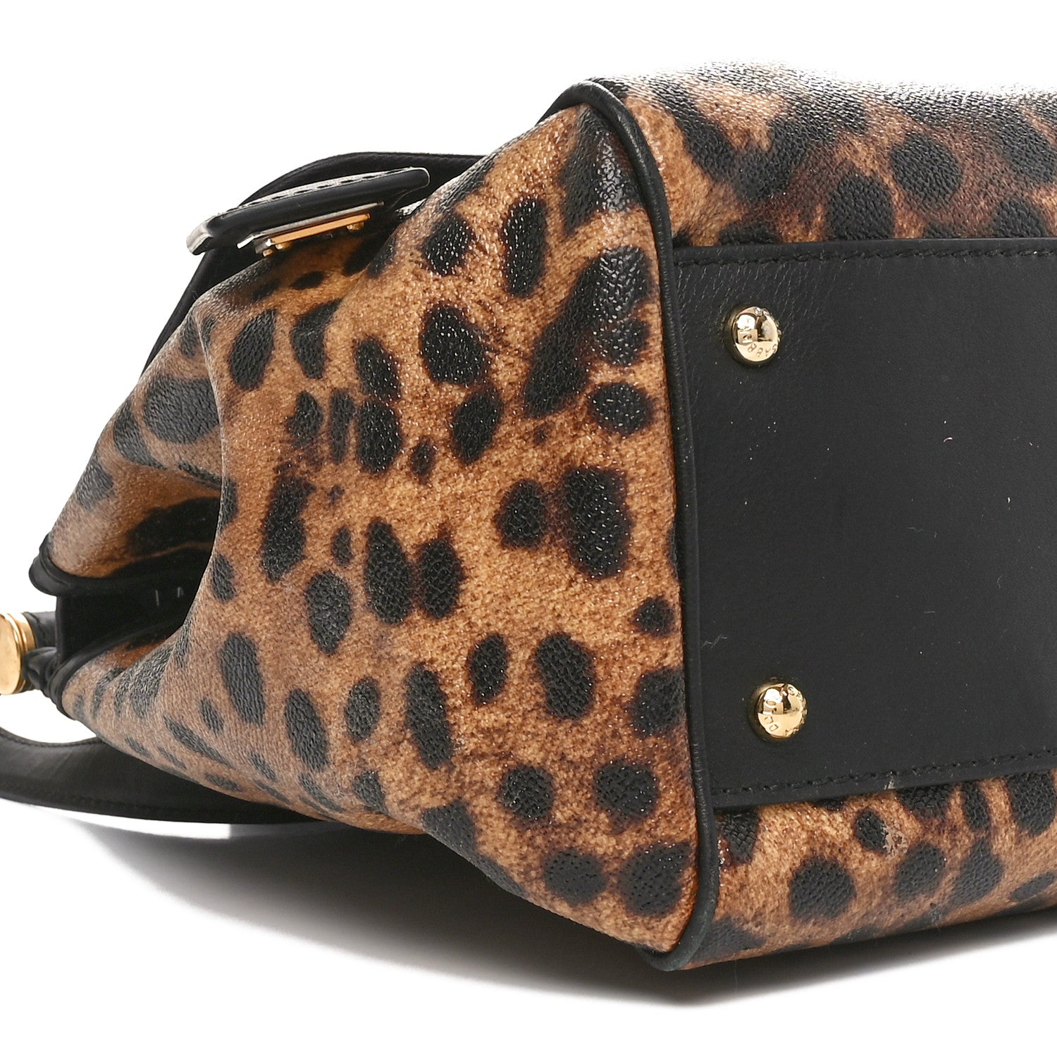 Dolce & Gabbana Canvas Leopard Print Large Miss Sicily Satchel 8 of 9