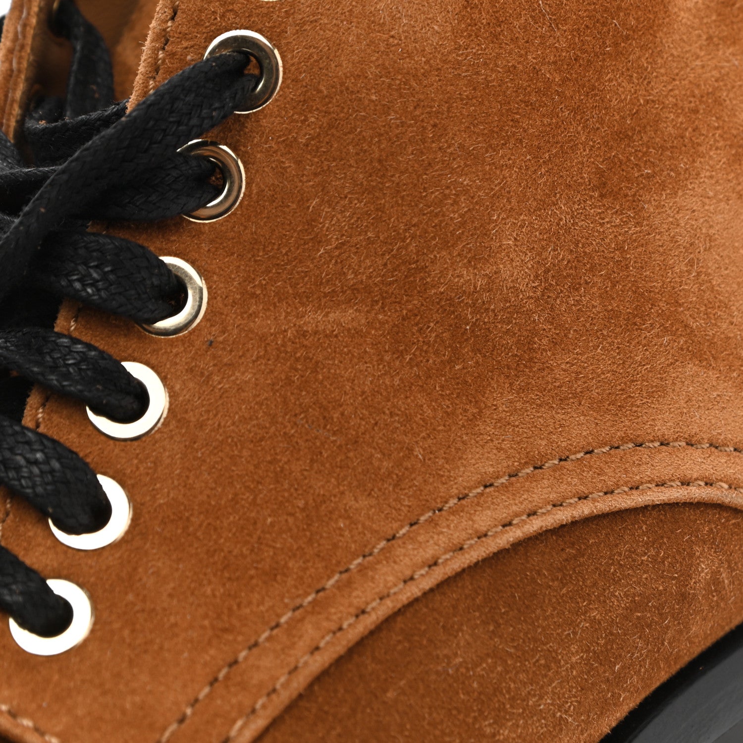 Chanel Suede Patent Cap Toe CC Boots 35.5 Beige Black 13 of 13