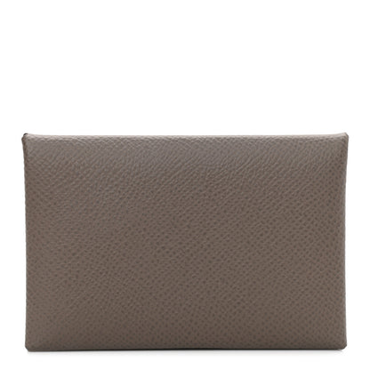 Hermes Epsom Verso Calvi Card Case Etain Vert Criquet 1 of 8