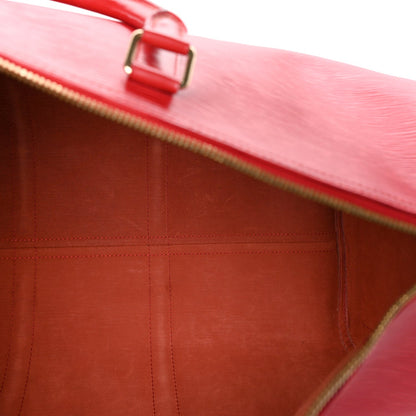 Louis Vuitton Epi Keepall 50 Castillan Red 4 of 8