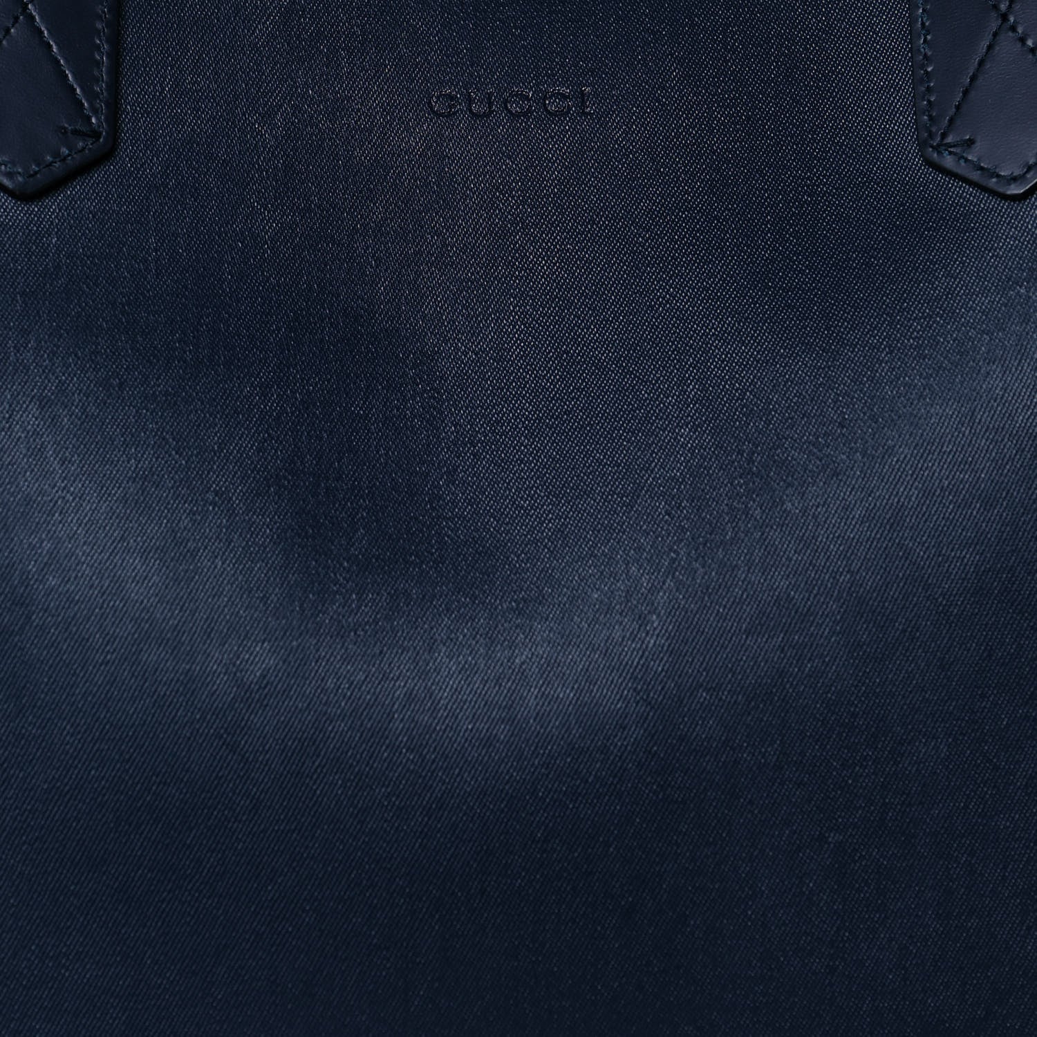 Gucci GG Supreme Monogram Blooms Medium Reversible Tote Beige Blue Navy 14 of 19