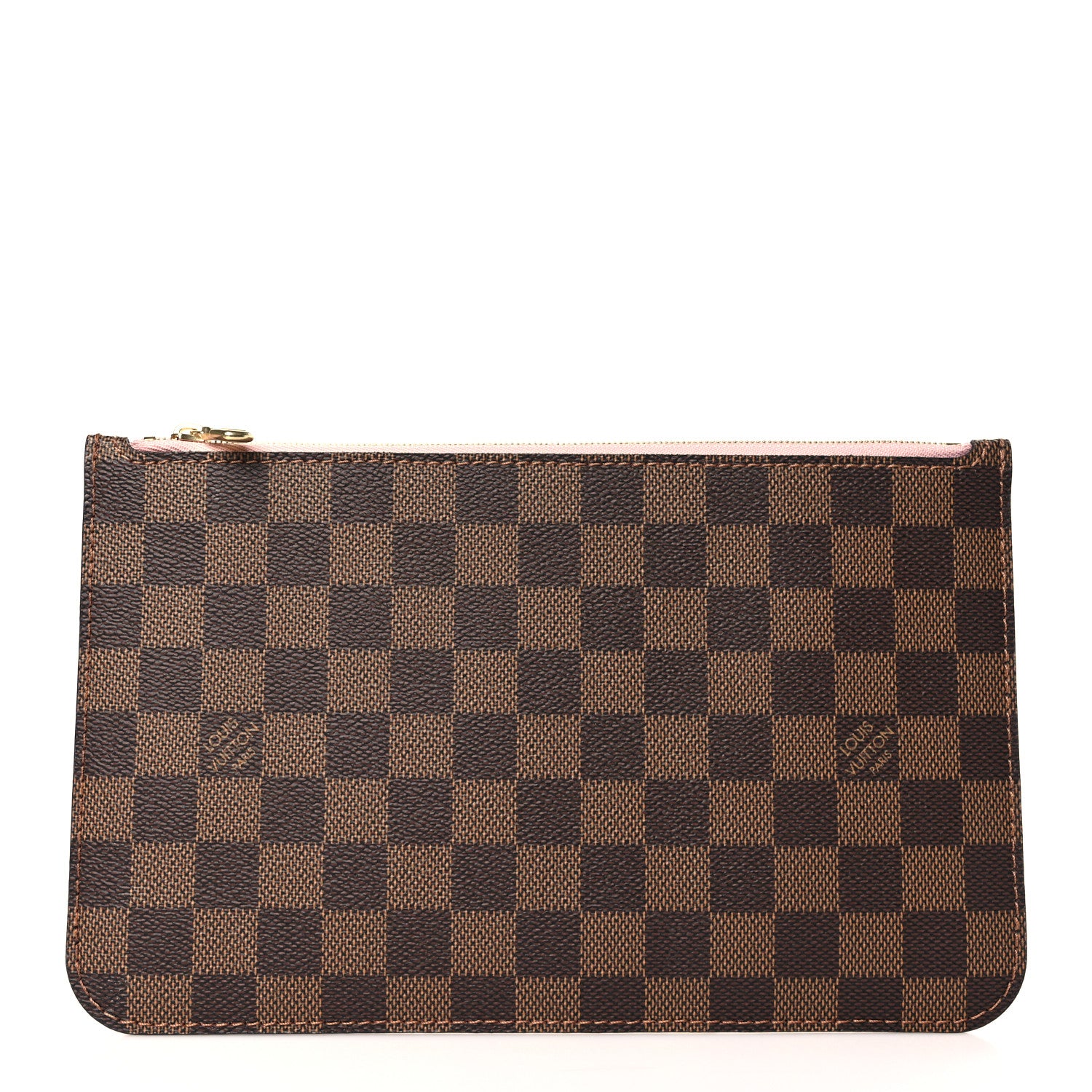 Louis Vuitton Damier Ebene Neverfull MM GM Pochette Rose Ballerine 1 of 7