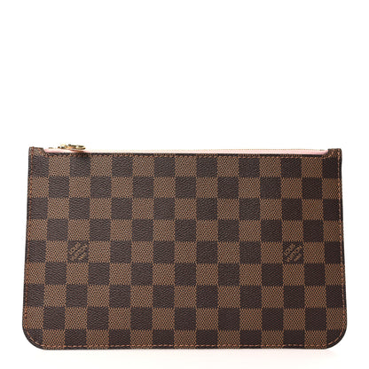 Louis Vuitton Damier Ebene Neverfull MM GM Pochette Rose Ballerine 1 of 7
