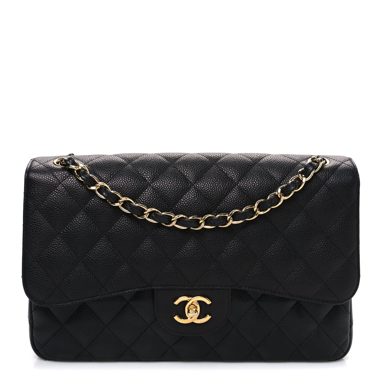 Chanel Caviar Quilted Jumbo Double Flap Black 1 of 1