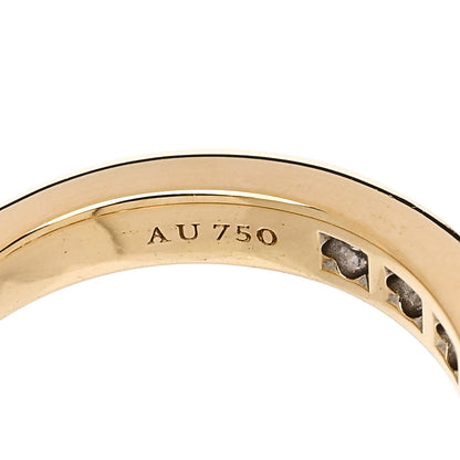 Tiffany 18K Yellow Gold 3mm Half Circle Channel-Set Band Ring 43 2.75 5 of 5