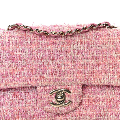 Chanel Tweed Quilted Mini Rectangular Flap Pink 7 of 7