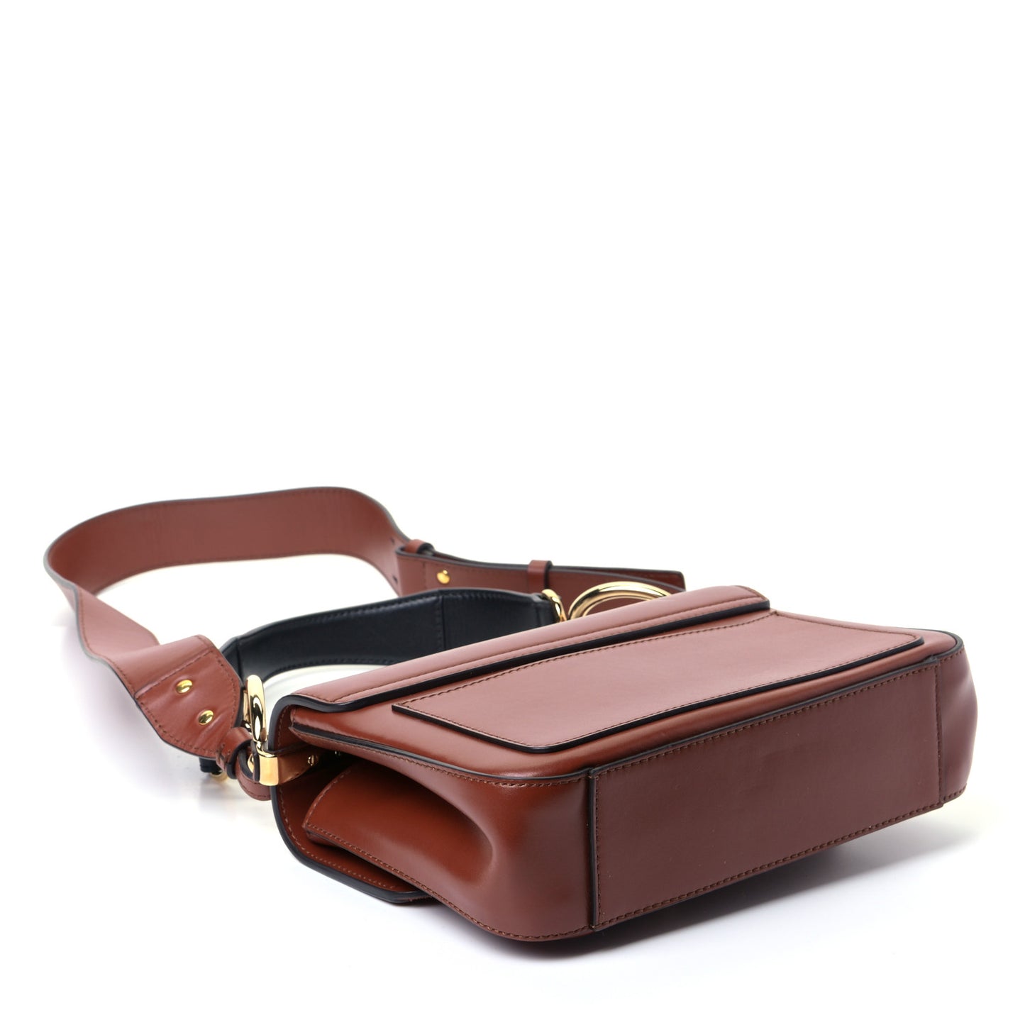Calfskin Small C Double Carry Sepia Brown