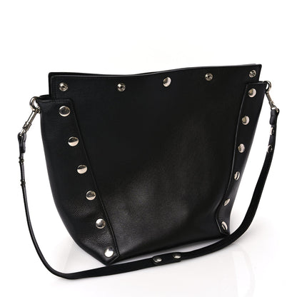 Mulberry Calfskin Studded Camden Bucket Black 2 of 8