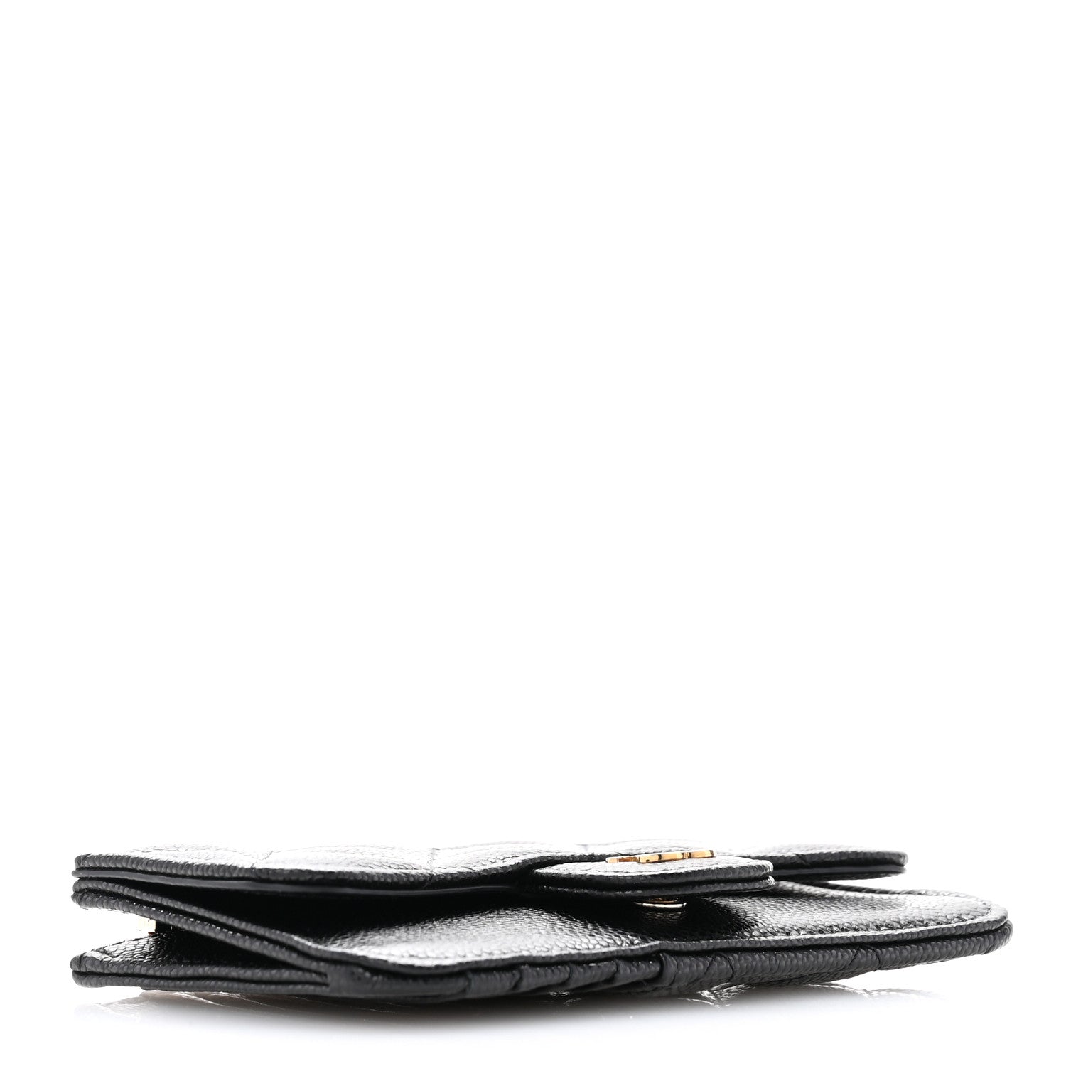 Chanel Caviar Quilted Flap Zip Card Holder Black 4 of 8