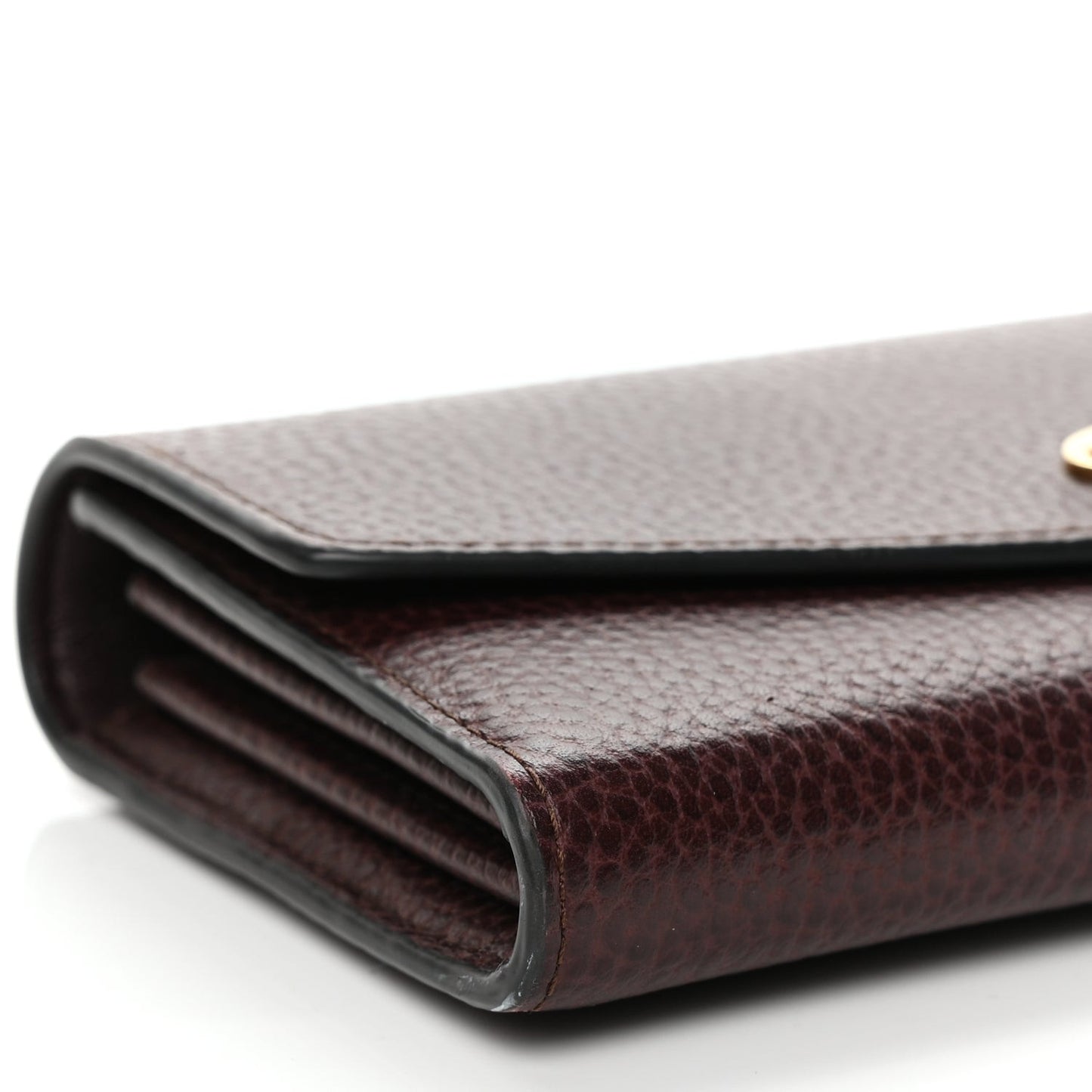 MULBERRY Grain Vegetable Tanned Calfskin Darley Wallet Oxblood
