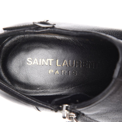 Saint Laurent Calfskin Studded Janis 105 Boots 36 Black 8 of 15
