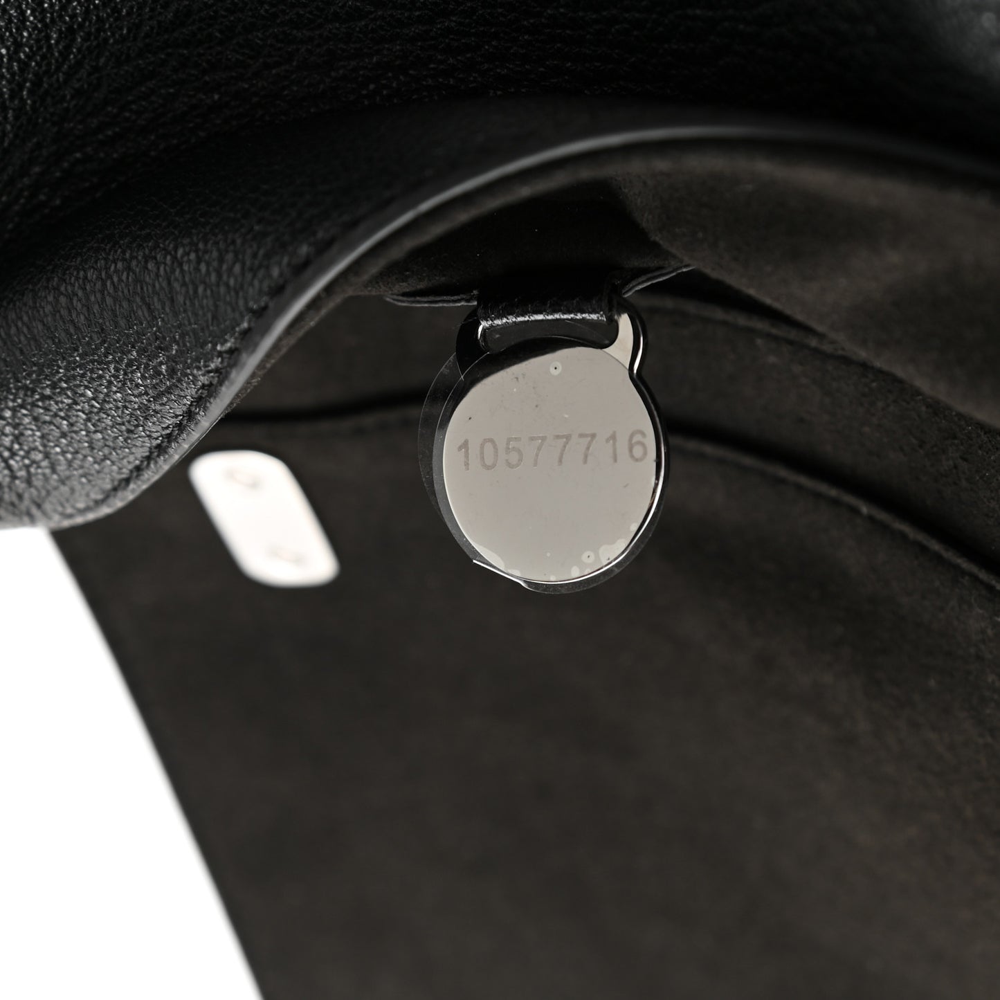 Glossy Goatskin Small Lily Flap Black