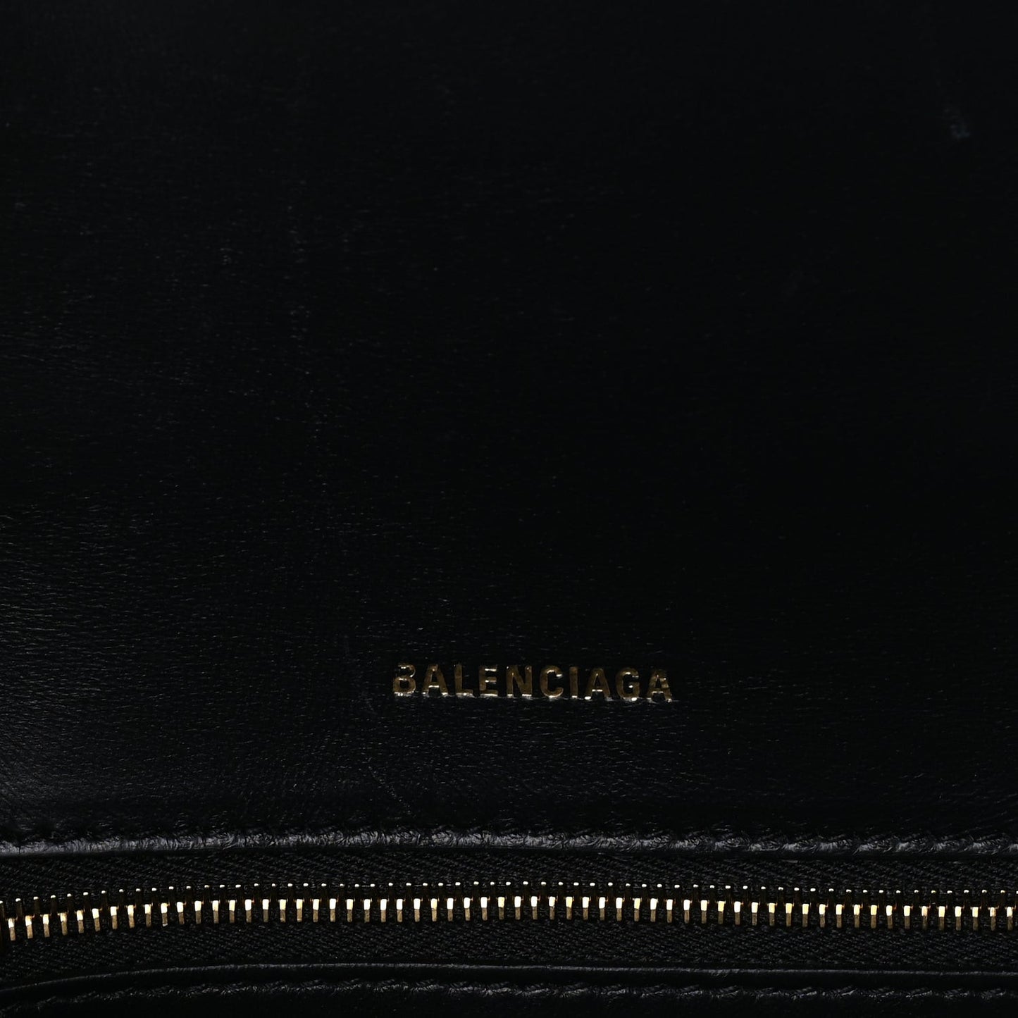 Shiny Box Calfskin Small Hourglass Top Handle Bag  Black