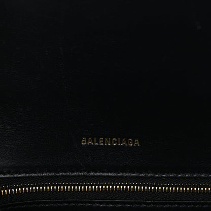 Balenciaga Shiny Box Calfskin Small Hourglass Top Handle Bag  Black 5 of 7