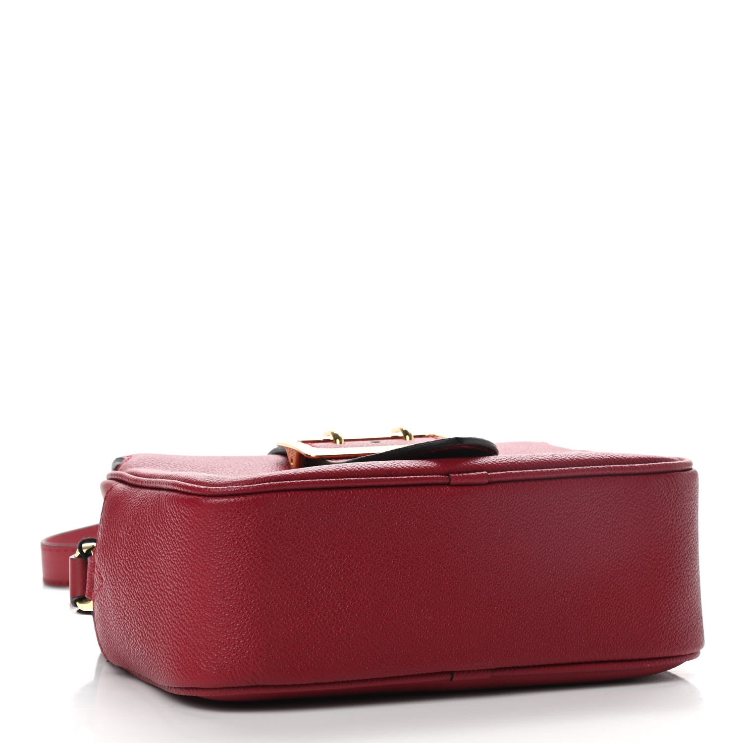 Burberry Soft Grain Calfskin Small Buckle Zip Bag Red 4 of 9