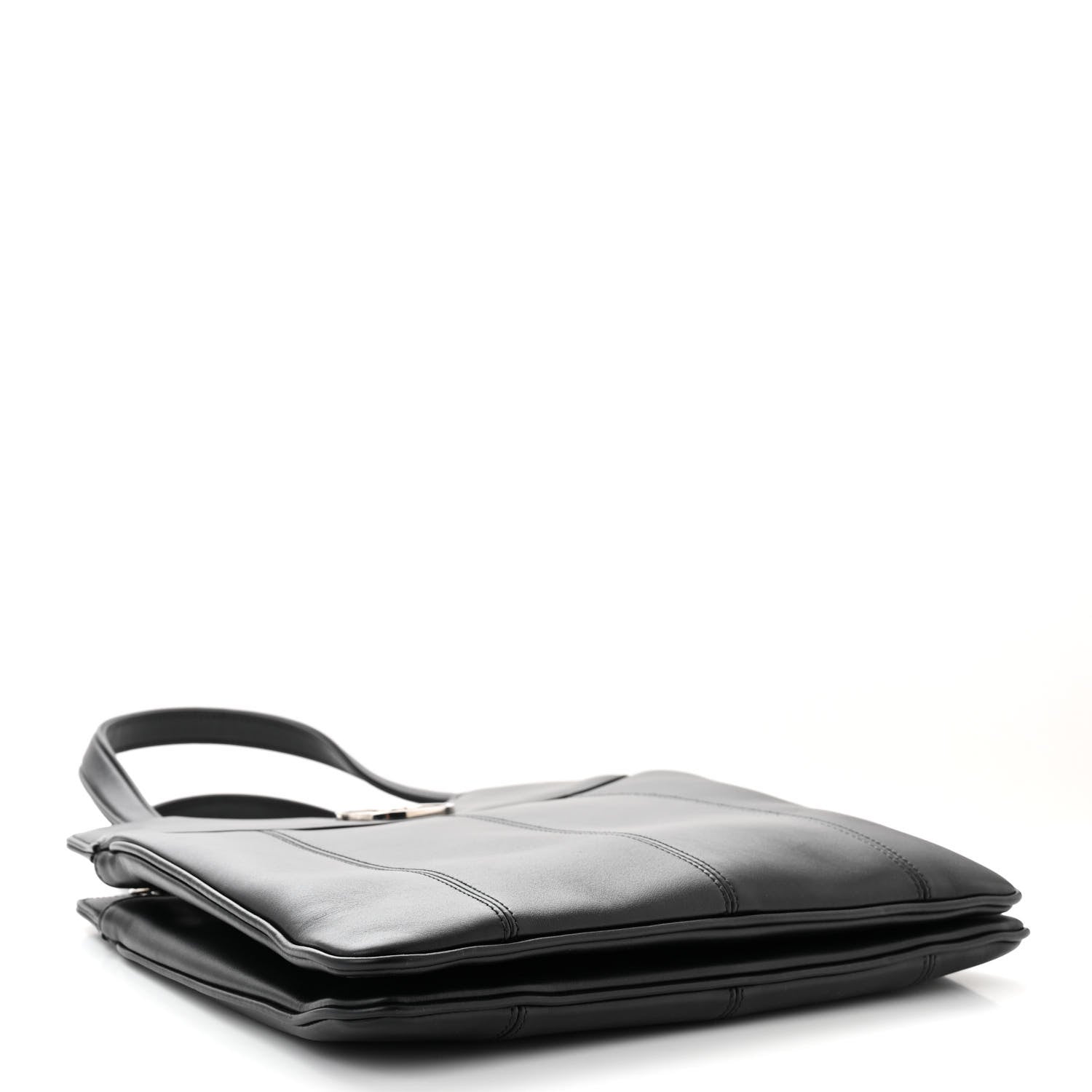 Gucci Calfskin Petite GG Small Tote Bag Black 4 of 10