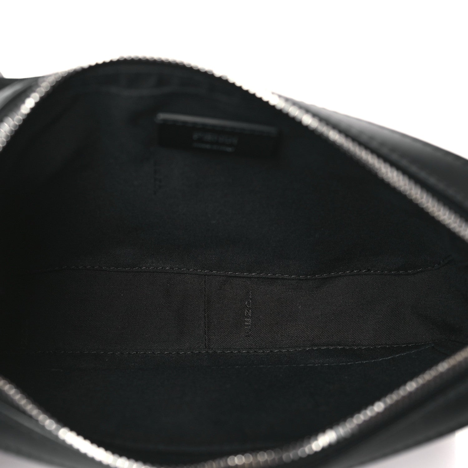 Fendi Vitello King FF Lines Embossed Lock Chain 1974 Diagonal Medium Camera Case Black 5 of 9