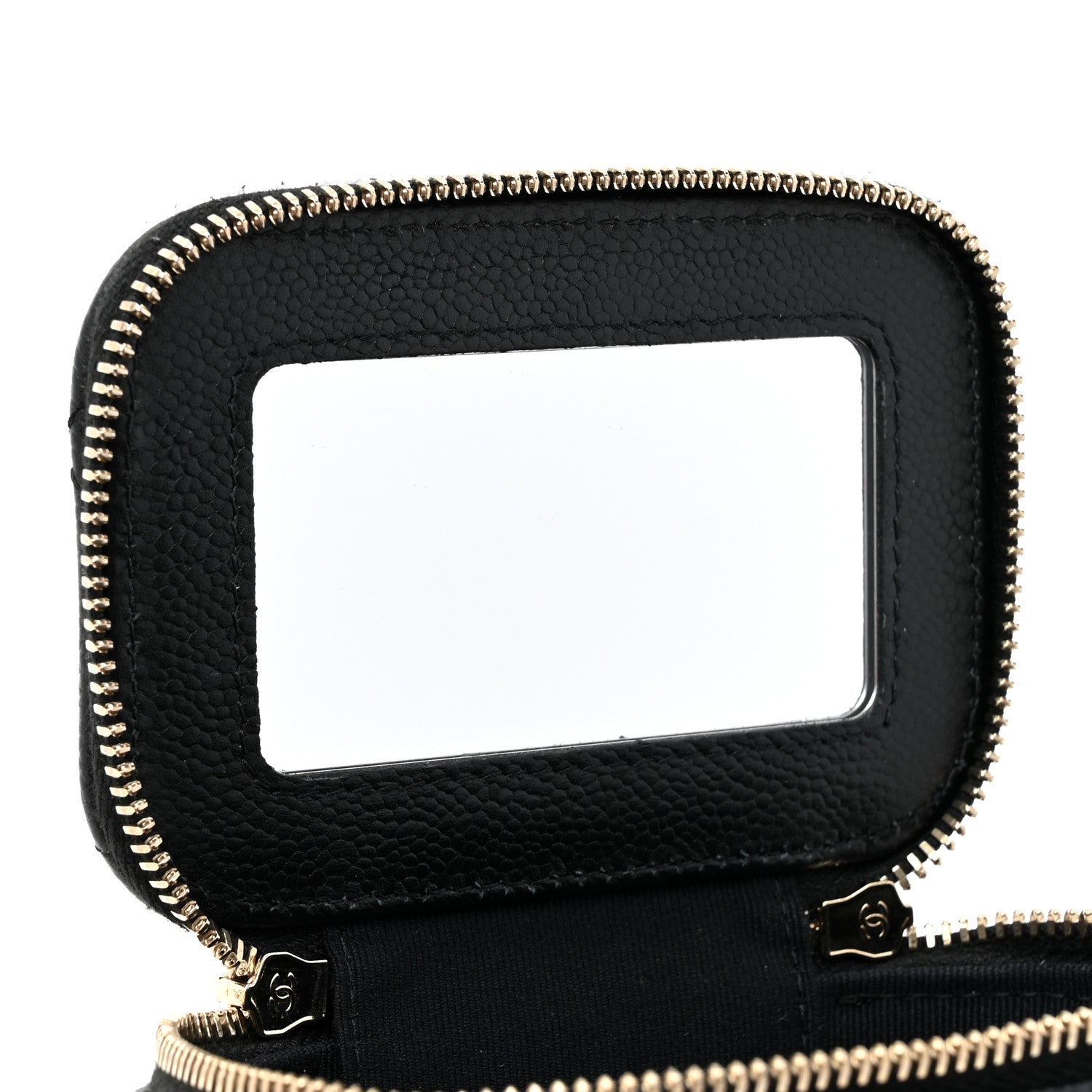 Chanel Caviar Quilted Tiny CC Mini Vanity Case With Chain Black 8 of 12