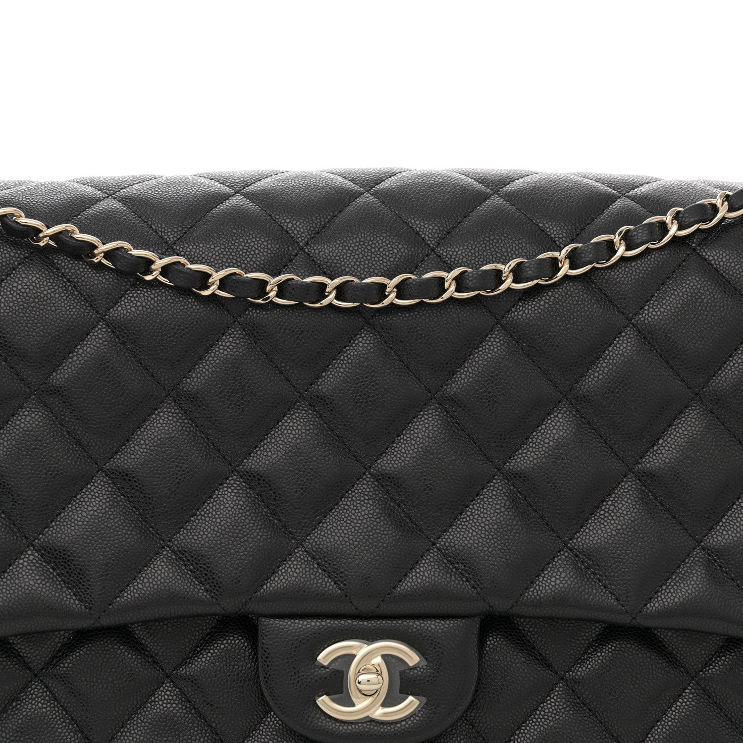 Chanel Caviar Quilted XXL Travel Flap Bag Black 8 of 10
