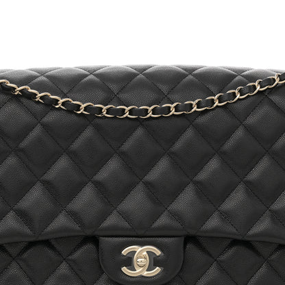 Chanel Caviar Quilted XXL Travel Flap Bag Black 8 of 10