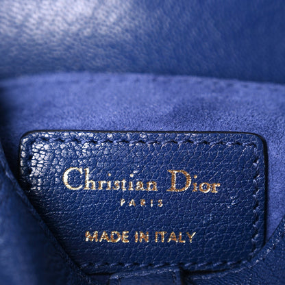Christian Dior Goatskin Micro Saddle Bag With Strap Blue Royale 5 of 8