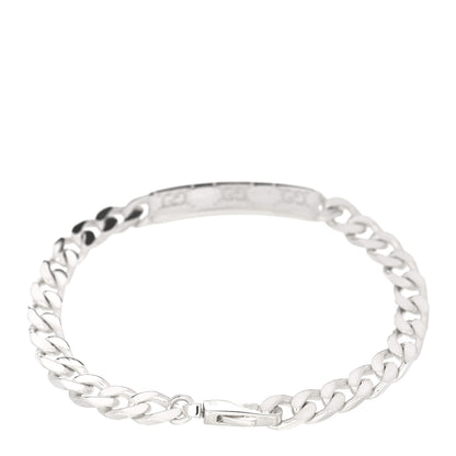 Gucci Sterling Silver GG ID Chain Bracelet 2 of 4