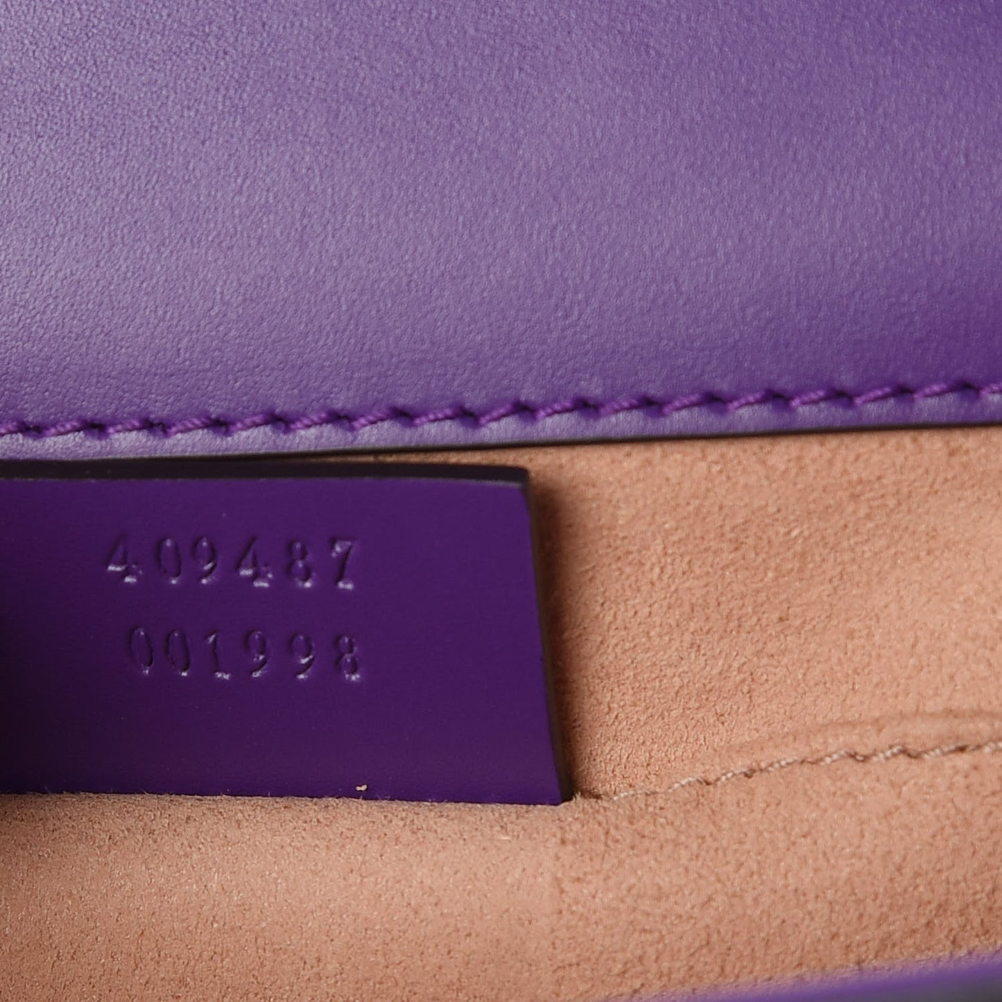 Guccissima Small Padlock Shoulder Bag Purple