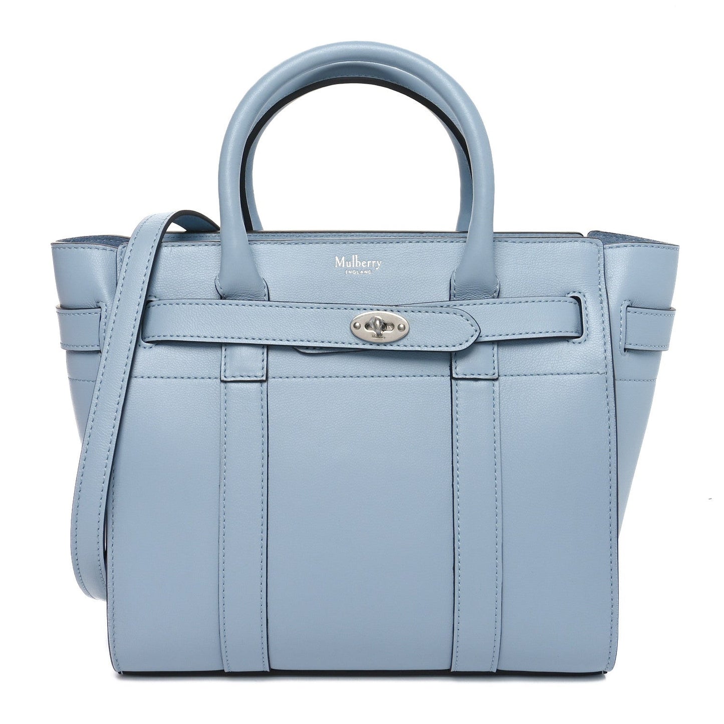 Micro Classic Grain Mini Zipped Bayswater Poplin Blue