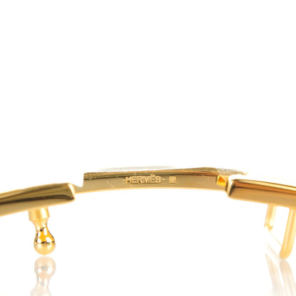 Hermes Swift Epsom 32mm H Belt 90 Black Gold 5 of 8