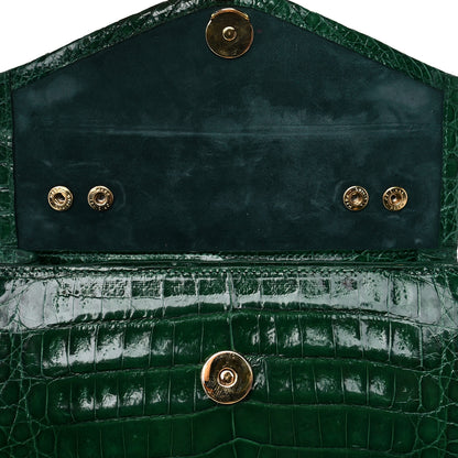 Nancy Gonzalez Crocodile Amour Clutch Green 15 of 16